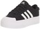 adidas Women's Bravada 2.0 Platform Skate Shoe, Black/White/Black, 8