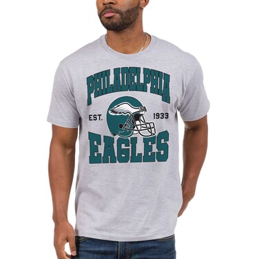 Junk Food Clothing x NFL - Philadelphia Eagles - Team Helmet - Unisex Adult Short Sleeve Fan T-Shirt for Men and Women - Size X-Large