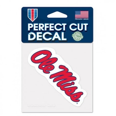 WinCraft Ole Miss Rebels Logo Perfect Cut Decal 4" x 4" (Colored)