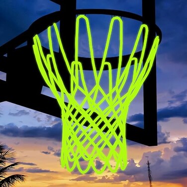 Mr Warm Basketball Net Outdoor, 2024 Upgrade Basketball Net, All Weather Anti Whip Basketball Net Replacement -12 Loops