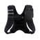 ZELUS Weighted Vest, 6lb/8lb/12lb/16lb/20lb/25lb/30lb Weight Vest with Reflective Stripe for Workout, Strength Training, Running, Fitness, Muscle Building, Weight Loss, Weightlifting, Black(12 lb)