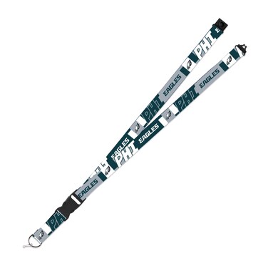 Rico Industries NFL Football Philadelphia Eagles 19" x 1" Premium Unisex-Adult Safety Breakaway Lanyard - Flash