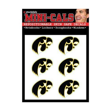 Wincraft NCAA Iowa Hawkeyes Face Tattoos, Team Colors, One Size
