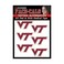 Wincraft NCAA Virginia Tech Hokies Face Tattoos, Team Colors, One Size