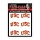 Wincraft NCAA USC Trojans Face Tattoos, Team Colors, One Size