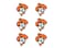 Wincraft NCAA Oklahoma State Cowboys Face Tattoos, Team Colors, One Size
