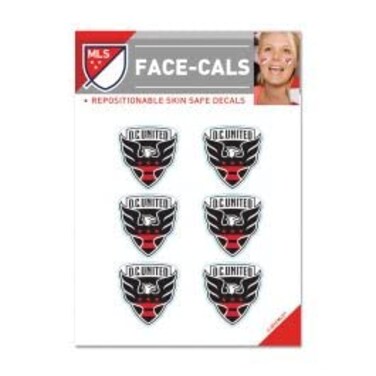 Wincraft MLS D.C. United Face Tattoos, Team Colors, One Size