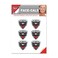 Wincraft MLS D.C. United Face Tattoos, Team Colors, One Size