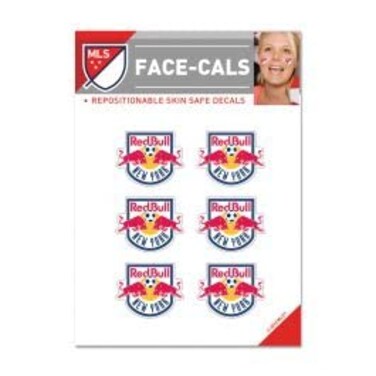 Wincraft MLS New York Red Bulls Face Tattoos, Team Colors, One Size