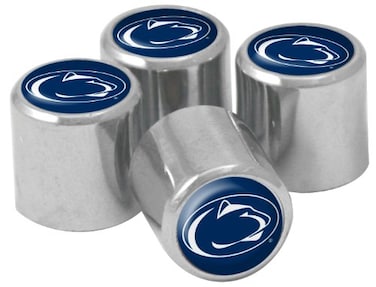 NCAA Penn State Nittany Lions Metal Tire Valve Stem Caps, 4-Pack