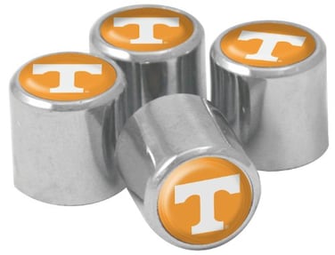 NCAA Tennessee Volunteers Metal Tire Valve Stem Caps, 4-Pack