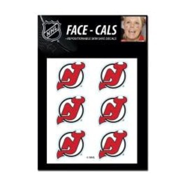 Wincraft NHL New Jersey Devils Face Tattoos, Team Colors, One Size