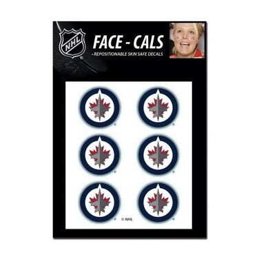 NHL Winnipeg Jets Face Tattoos, Team Colors, One Size