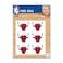 Wincraft NBA Chicago Bulls Face Tattoos, Team Colors, One Size