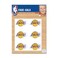 Wincraft NBA Los Angeles Lakers Face Tattoos, Team Colors, One Size