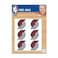 Wincraft NBA Portland Trail Blazers Face Tattoos, Team Colors, One Size