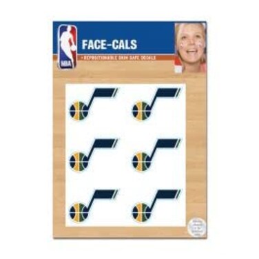 Wincraft NBA Utah Jazz Face Tattoos, Team Colors, One Size
