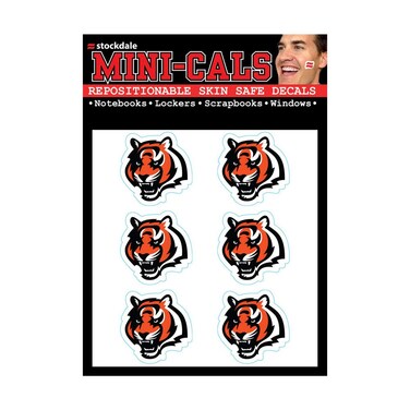 NFL Cincinnati Bengals Face Tattoos, Team Colors, One Size