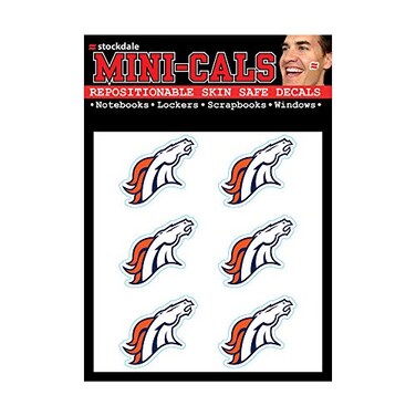 WinCraft NFL Denver Broncos Face Tattoos, Team Colors, One Size