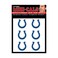WinCraft NFL Indianapolis Colts Face Tattoos, Team Colors, One Size