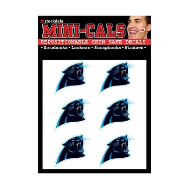 Wincraft NFL Carolina Panthers Face Tattoos, Team Colors, One Size