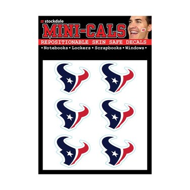 WinCraft NFL Houston Texans Face Tattoos, Team Colors, One Size