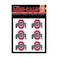 Wincraft NCAA Ohio State Buckeyes Face Tattoos, Team Colors, One Size