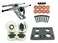 180mm Polished Trucks 70mm Wheels Combo (Gel Clear)