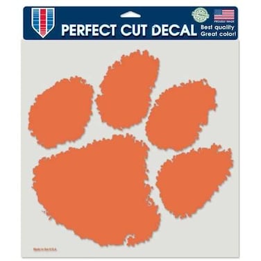 Clemson Tigers Full Color Die Cut Decal - 8" X 8