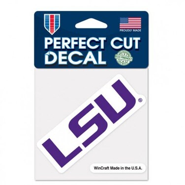 LSU Tigers Perfect Cut Decal - 4"x4