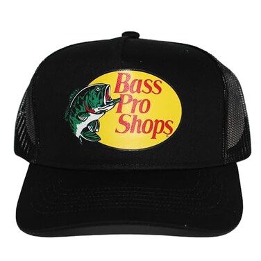 Authentic Fishing &amp; Hunting Mesh Back Trucker Hat - The Ultimate Accessory for Outdoor Activies (US, Alpha, One Size, Black)