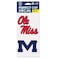 Mississippi Ole Miss Rebels Perfect Cut Decal 4" x 4" - Set of 2