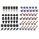 SPORT FAIRING Universal Fairing Bolt Kit M5 M6 Stainless Steel Motorcycle Screws Fasteners Fit for Kawasaki Suzuki Honda Yamaha-Rainbow