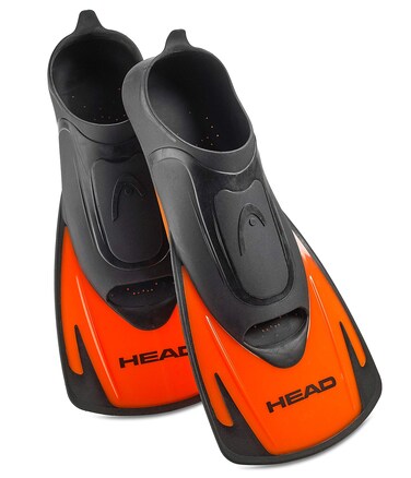 HEAD by MARES Head by Mares Italian Design Swim Training Fins Flippers, Designed Blade to Increase Leg Strength and Speed with Snorkel Gear Bag, OR - 40, Black Orange