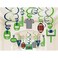 Anor Wishlife 30Ct American Football Hanging Swirl Decorations - Football Game Day Decorations,Sport Game Day Party Supplies
