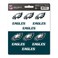 FANMATS 61132 NFL - Philadelphia Eagles 12 Count Mini Decal Sticker Pack 5 x 6.25 in.- Great Gift for Sports Fans - Works On Hard Surfaces - for Homes, Cars, Trucks, SUVs.