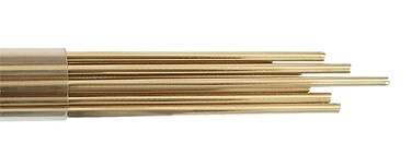 Shark Industries PN-11123 Bare Brass Brazing Rods 1/8" x 36", Job Pack Includes 3 Rods