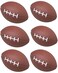 GiftExpress 1 Dozen 4" Foam Mini Football Stress Balls, Mini Sport Balls, Superbowl Decoration Party Favor, Football Themed Party Supplies (Football)