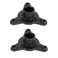 Duokon Pair of Rear Wheel Axle Hub, 78mm 23T Spline 3 Stud Rear Wheel Axle Hub Fit for 110cc ATV507 ATV516F ATV517F Kart