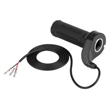 Qiilu 7/8" 22mm Throttle Accelerator Handle Grip, Throttle Grip 3 Wire for Motorcycle Electric Scooter Pocket Bike Mini Chopper Kart 12V 24V 36V 48V