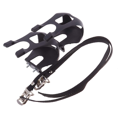 LIOOBO 2pcs Bike Toe Clip Adjustable Pedal Straps Clamping Pedals Animal Bike Decorations Mountain Bike Accessories Anti-Slip Toe Clip Bicycles Pedal Toe Clips Boots Dead Speed