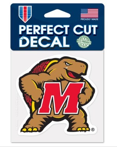 WinCraft NCAA Maryland Terrapins Color 4"x4" inch Vinyl Die-Cut Decal