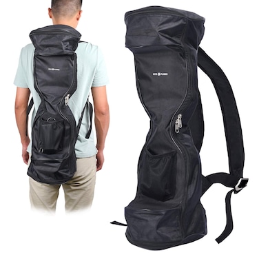 Eco-Fused Waterproof Backpack to Carry/Store Your Drifting Board - Mesh Pocket - Carry Handle - 9.84" wheels and max. 27.55" long