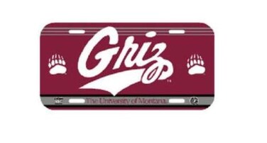 WinCraft NCAA University Montana Grizzlies 6" x 12" Inch Plastic License Plate
