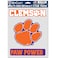 WinCraft NCAA Clemson University Tigers Multi-Use Decal 3 Fan Pack, Team Colors, 5.5" x 7.75" Inch Sheet