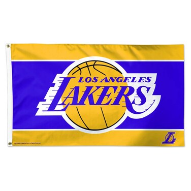 WinCraft Los Angeles Lakers Flag 3'x5' - LA Lakers Flag - Stripe