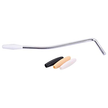 5mm Thread Guitar Tremolo Arm Trem Bar Whammy Bar for American Standard with Tip Cap (Silver)