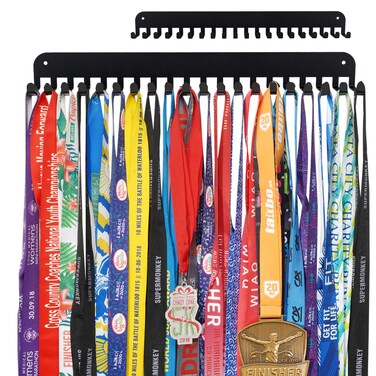 Runner Medal Hanger Display - Sturdy Marathon Medal Display Easy to Install-Race Medal Holder Wall Hanger for Sports Gymnastic,Soccer,Runner,Wrest,Football,Basketball