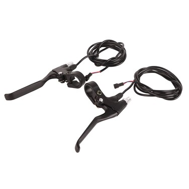 SolUptanisu Brake Lever,Aluminum ycle Brake Levers,Left&amp;Right ycle Electric Brake Lever with Wires Aluminum Alloy Protevtive Mountain Brakes