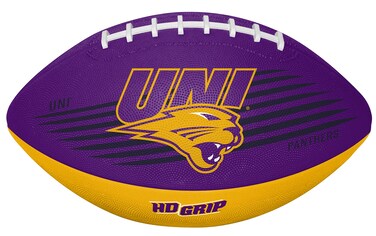 Rawlings NCAA Downfield Youth Size Football with 5X HD Grip, Northern Iowa
